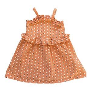Janie and Jack VGUC Peach Floral Sun Dress. Size 2t.